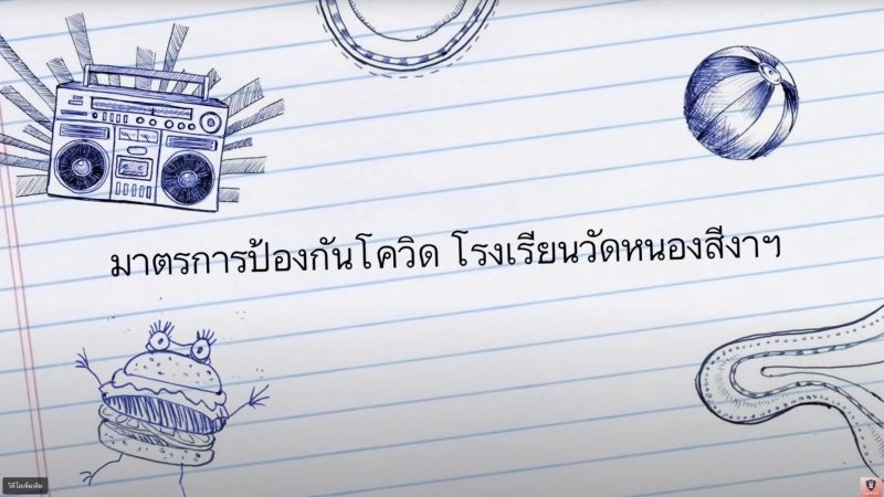 มาตรการป้องกันโควิด โรงเรียนวัดหนองสีงา